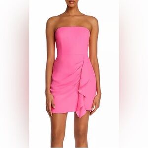 Amanda Uprichard Strapless Pink Dress